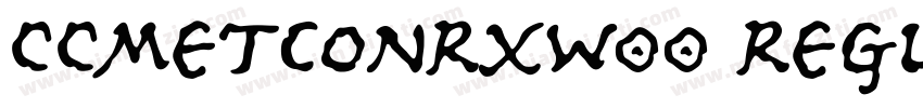 CCMetconRxW00 Regular字体转换
